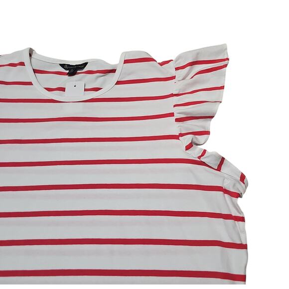 NWT Brooks Brothers Crewneck Top Womens XL Red White Stripes Preppy Coastal - Picture 5 of 8